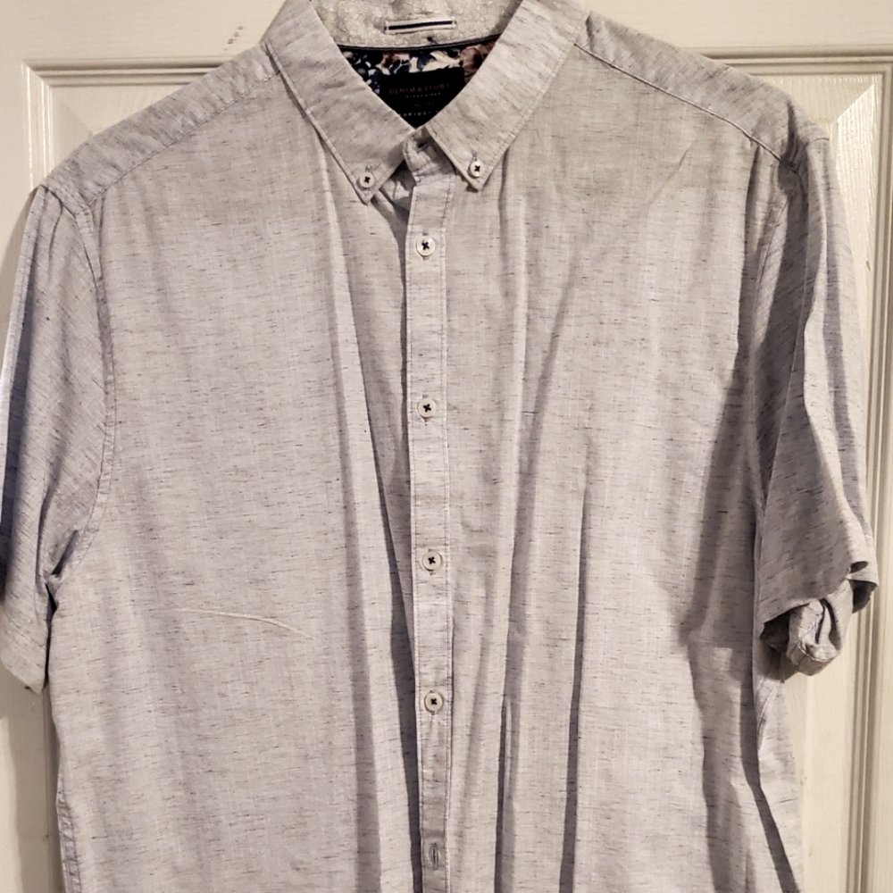 Men's Light Blue Polo by Denim & Flower